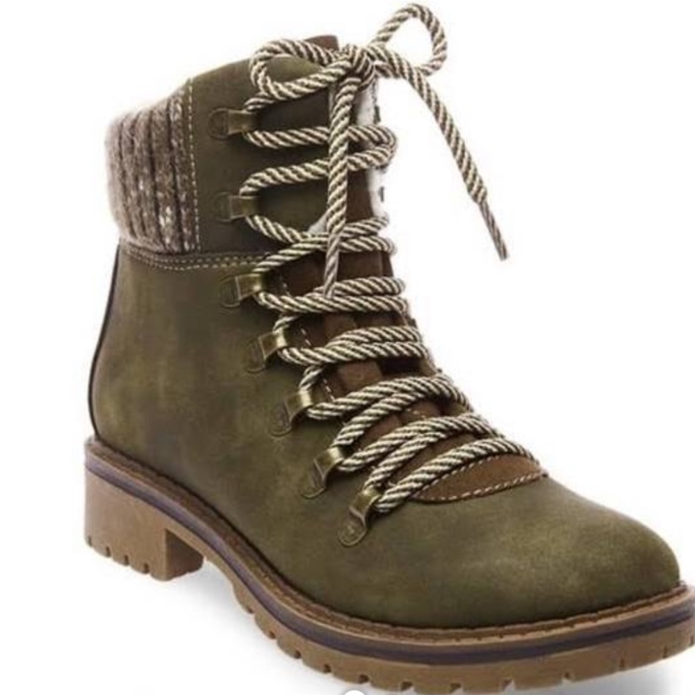 Mossimo Olive Green Ankle Boots